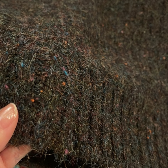 ✨BWOT✨ Chunky knit 🧶 Pullover with Jersey Hoodie Slouchy Oversized Comfy 🤗 - Picture 6 of 10